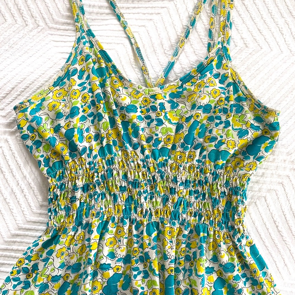 Hurley Bright Ditsy Floral Smocked Tank